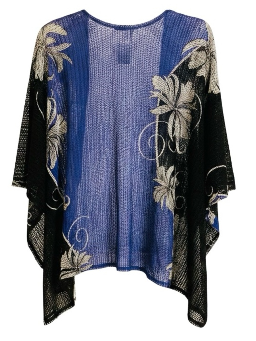 Chico’s Traveler’s Women’s L/XL Wheatmesh Floral lightweight jacket/kimono - Picture 4 of 7